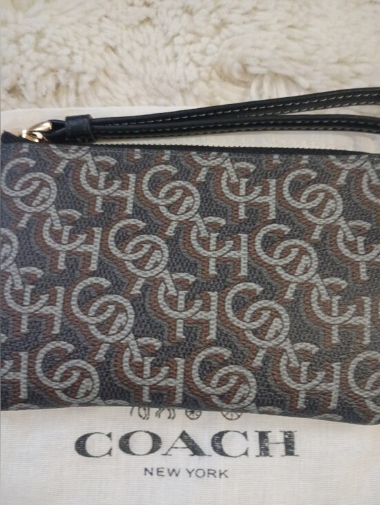 Coach Handbags - Coach Chain Monogram Wristlet